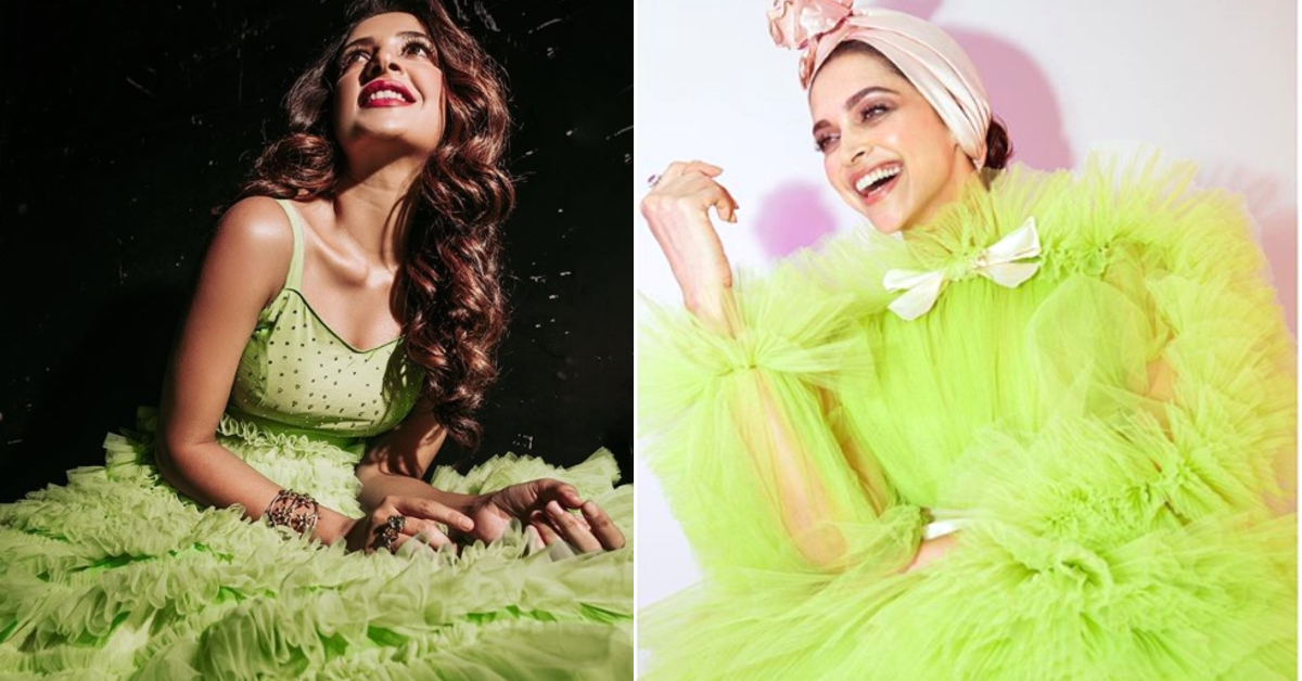 Subhashree_claims_Deepika_padukone_has_copied_her_look_3 দীপিকার ঢের আগে আমি লাইম গ্রিন পরেছি, বললেন শুভশ্রী