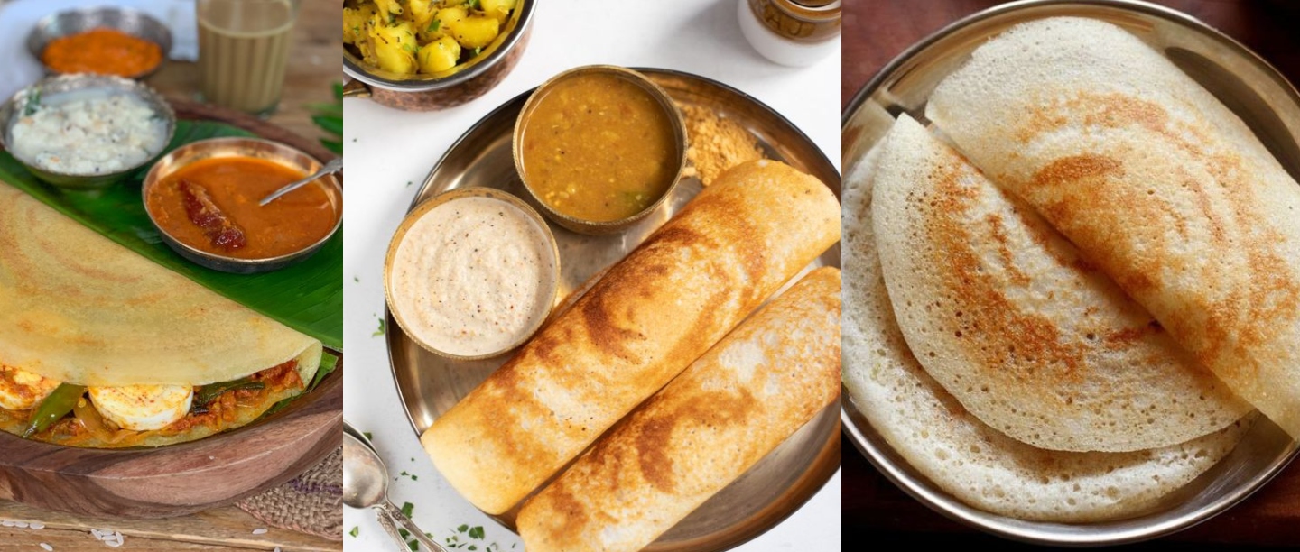 6 Different recipe of Dosa in Hindi