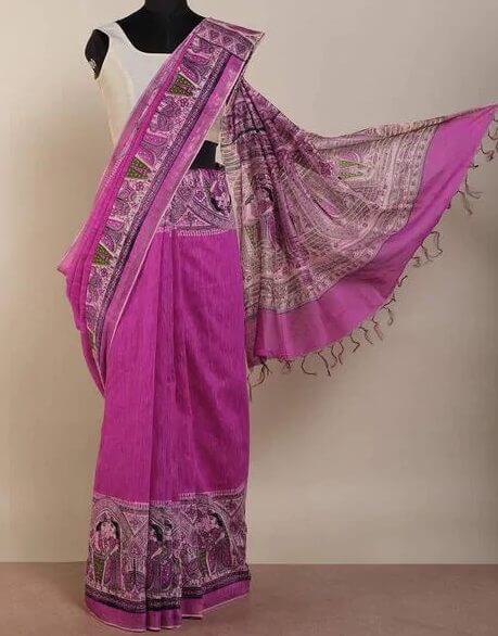 टसर सिल्क साड़ी - Tasar Silk Saree in Hindi