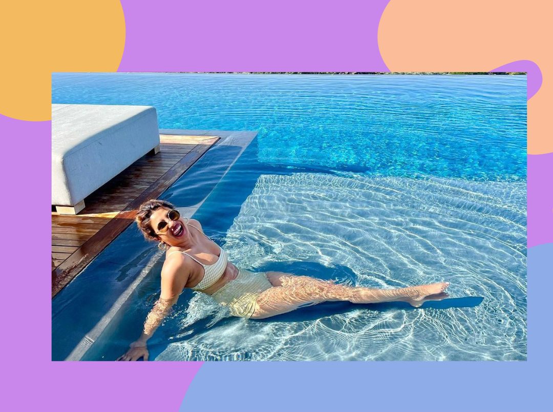 priyanka poolside