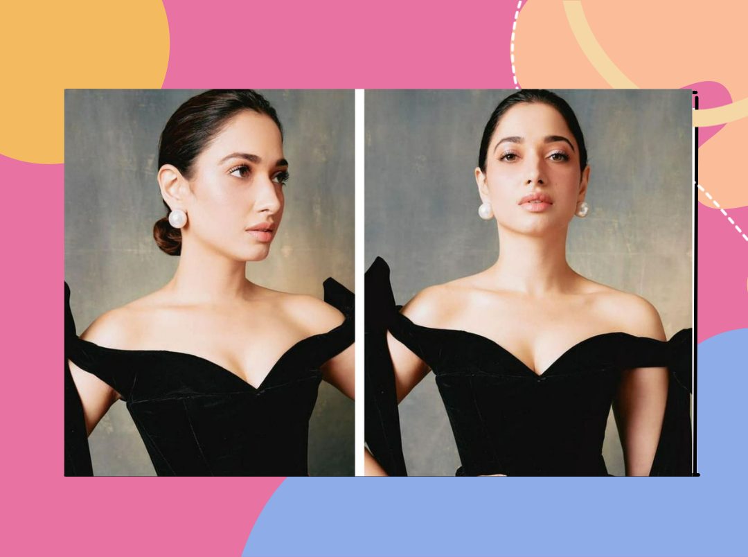 Tamannaah Bhatia Black Gown