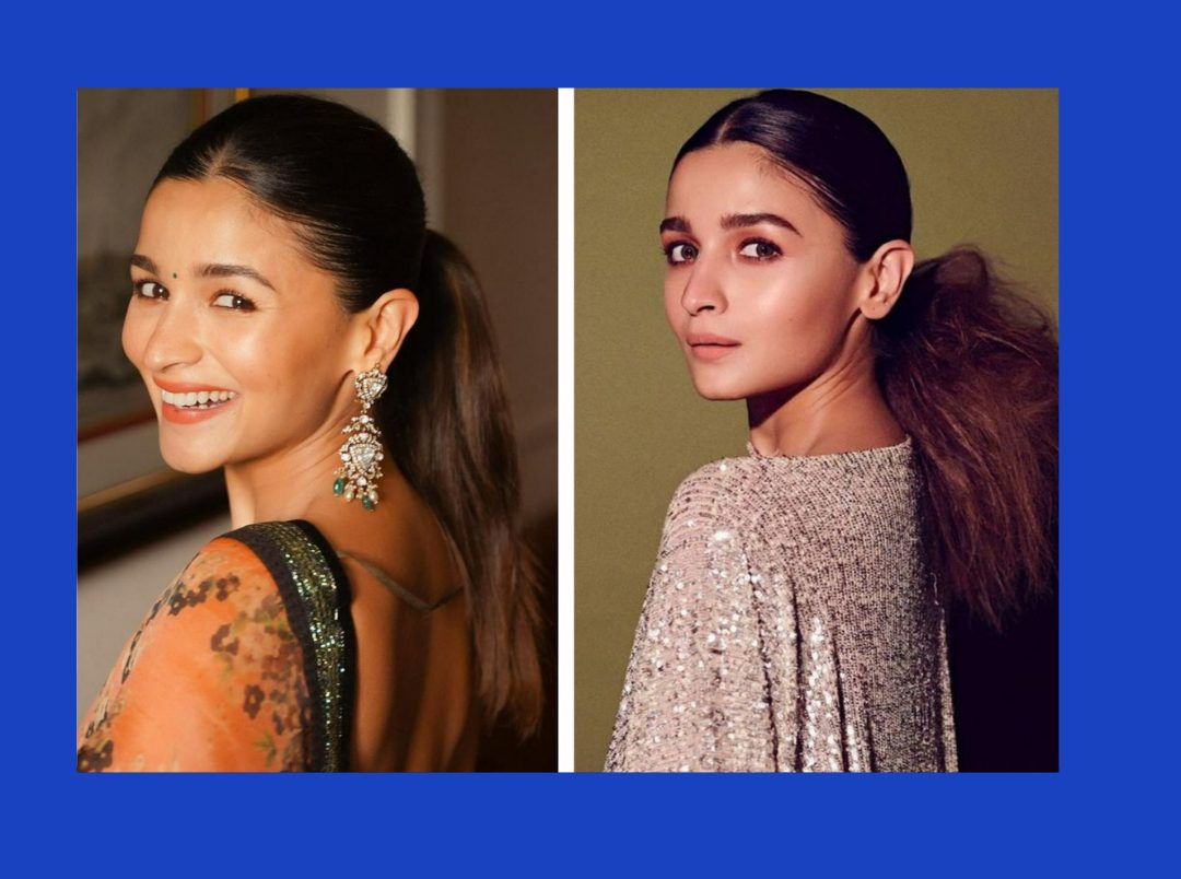 Alia Bhatt Ponytail Hairstyles