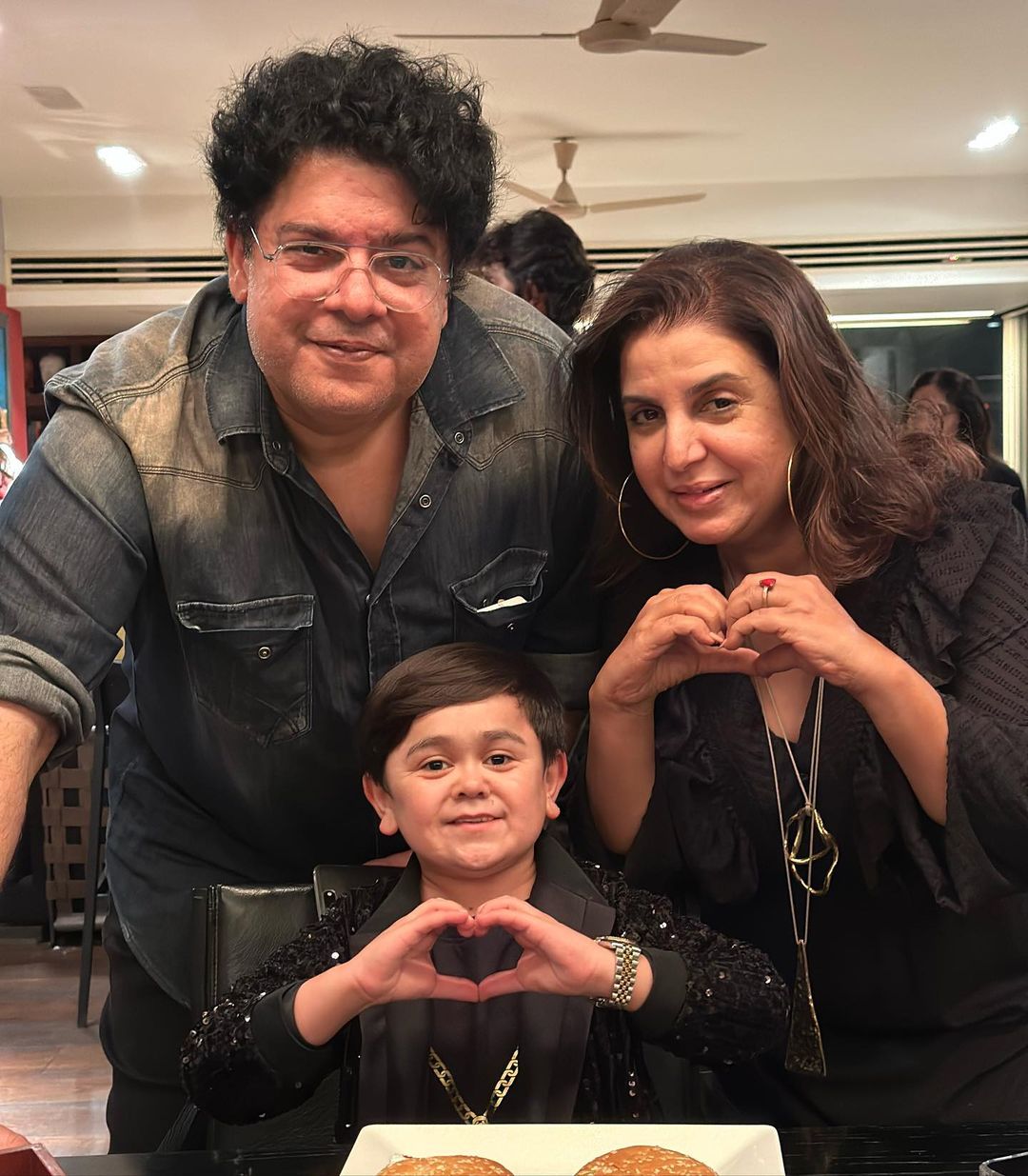 sajid Khan, Abdou Rozik And Farah Khan