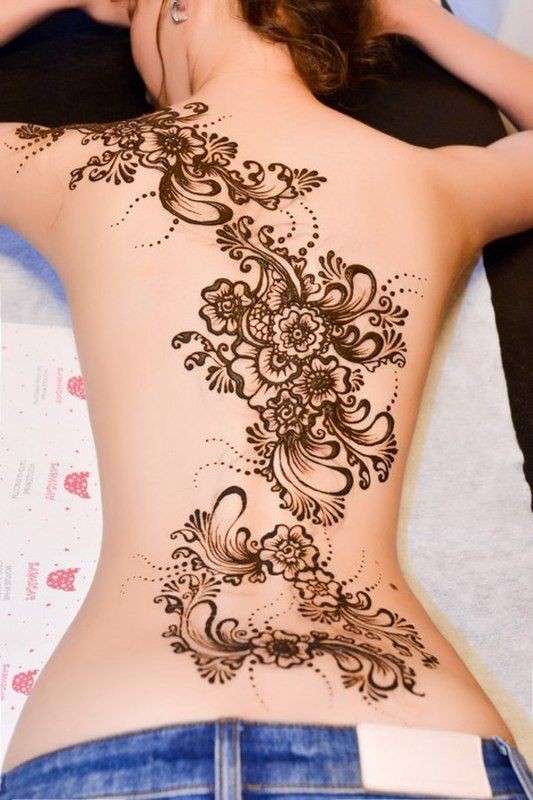 Buy Ordershock Waterproof Rose Flower Mehndi Henna Design Temporary Body  Tattoo Online at Best Prices in India - JioMart.