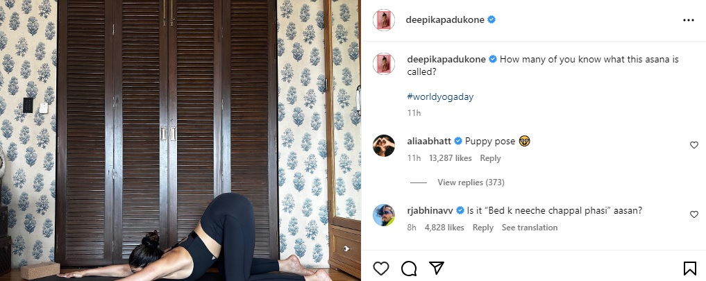 Deepika Padukone Asks Her Yoga Pose Name, Alia Bhatt Has The Right Answer
