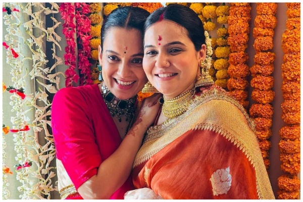 Kangana Ranaut With Her Sister In Law