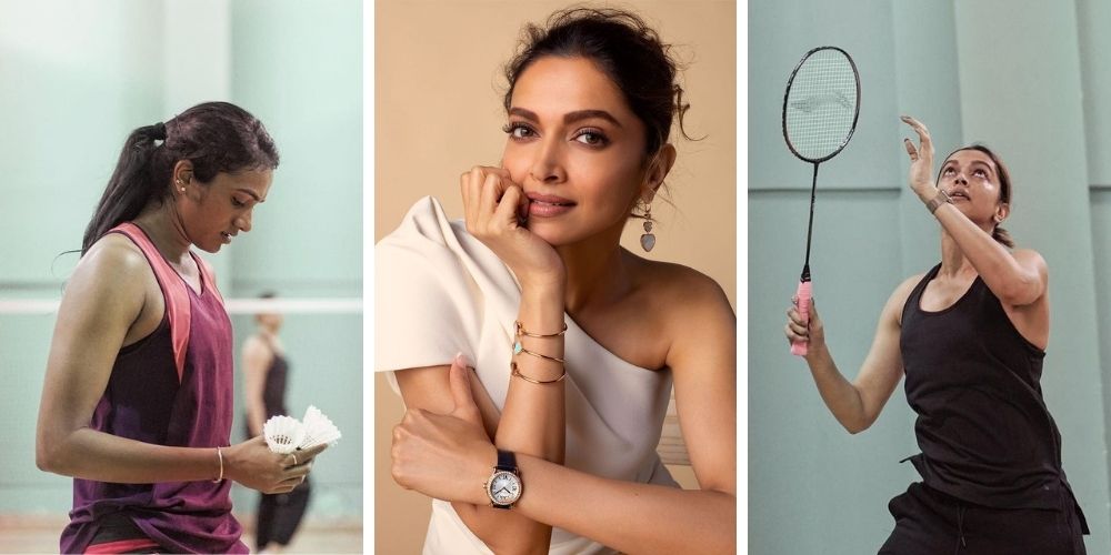 Deepika Padukone plays badminton with PV Sindhu