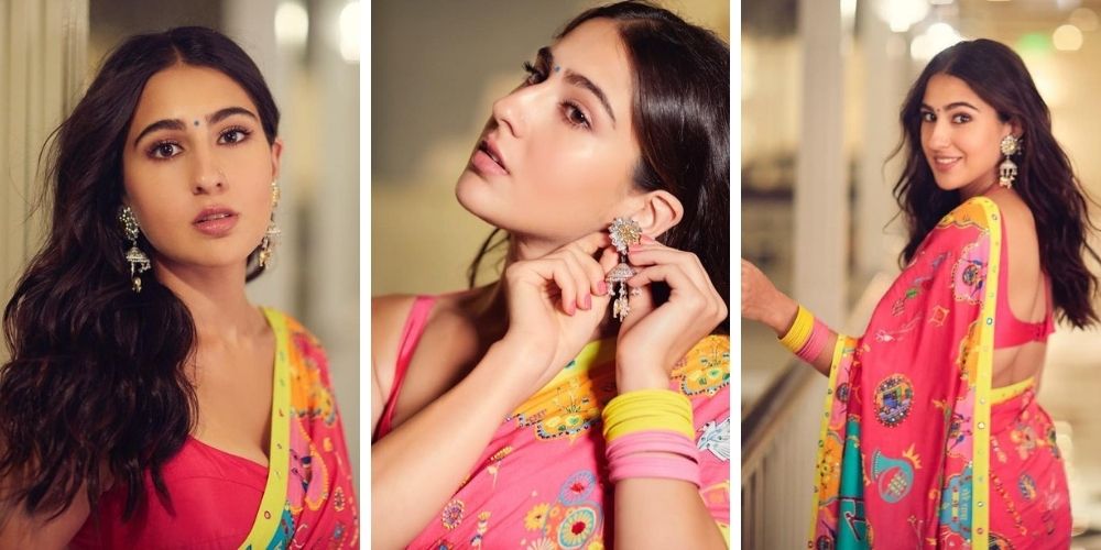 Sara Ali Khan looks pyaari in a saree