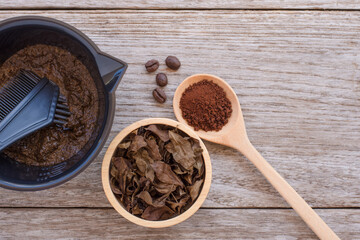 Mehndi and Coffee Powder