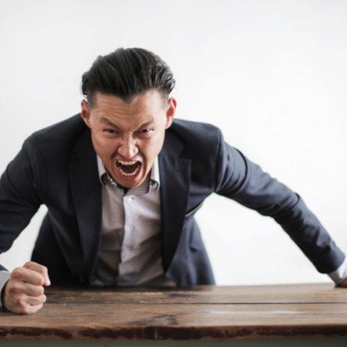 angry man