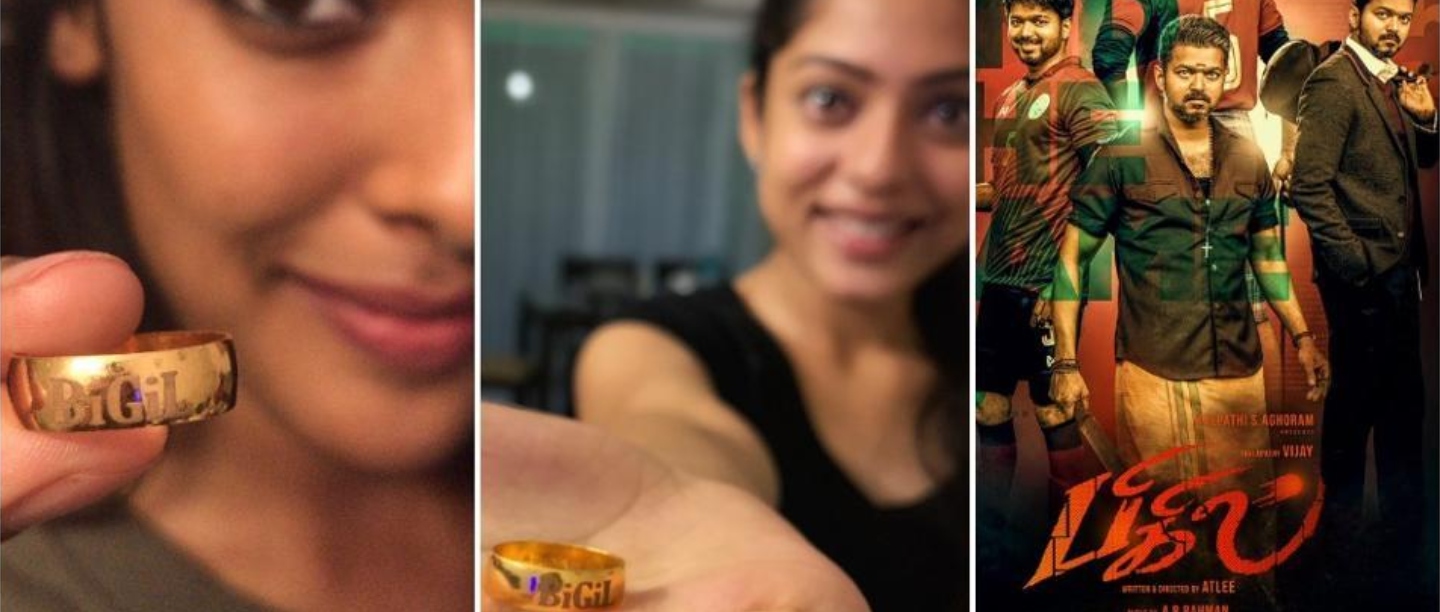 bigil2 பிகில் டீமிற்குத் தங்க மோதிரம் பரிசளித்து அசத்திய நடிகர் விஜய்!பெருமையில் பூரிக்கும் குழு!