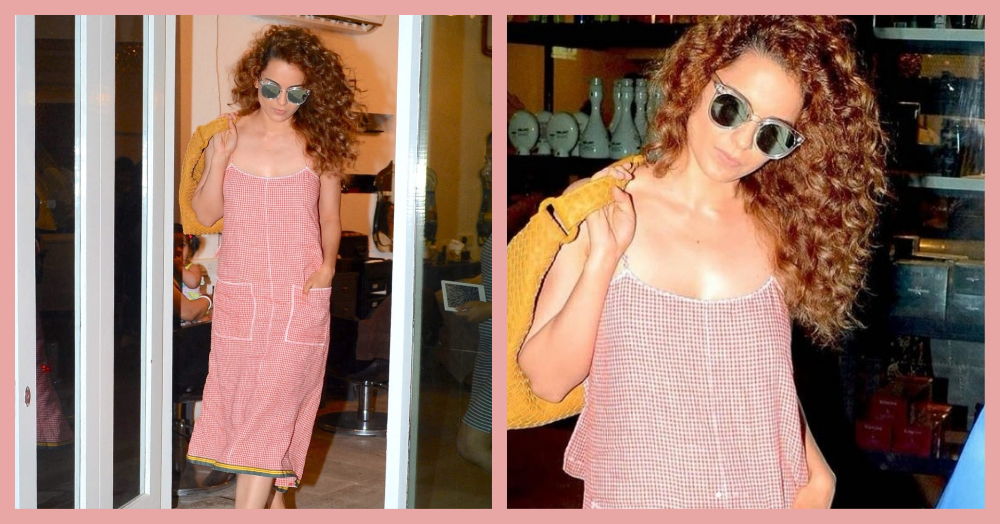 How Low Can You Go? Kangana&#8217;s Sweet Summery Dress Has A Risque Detail!