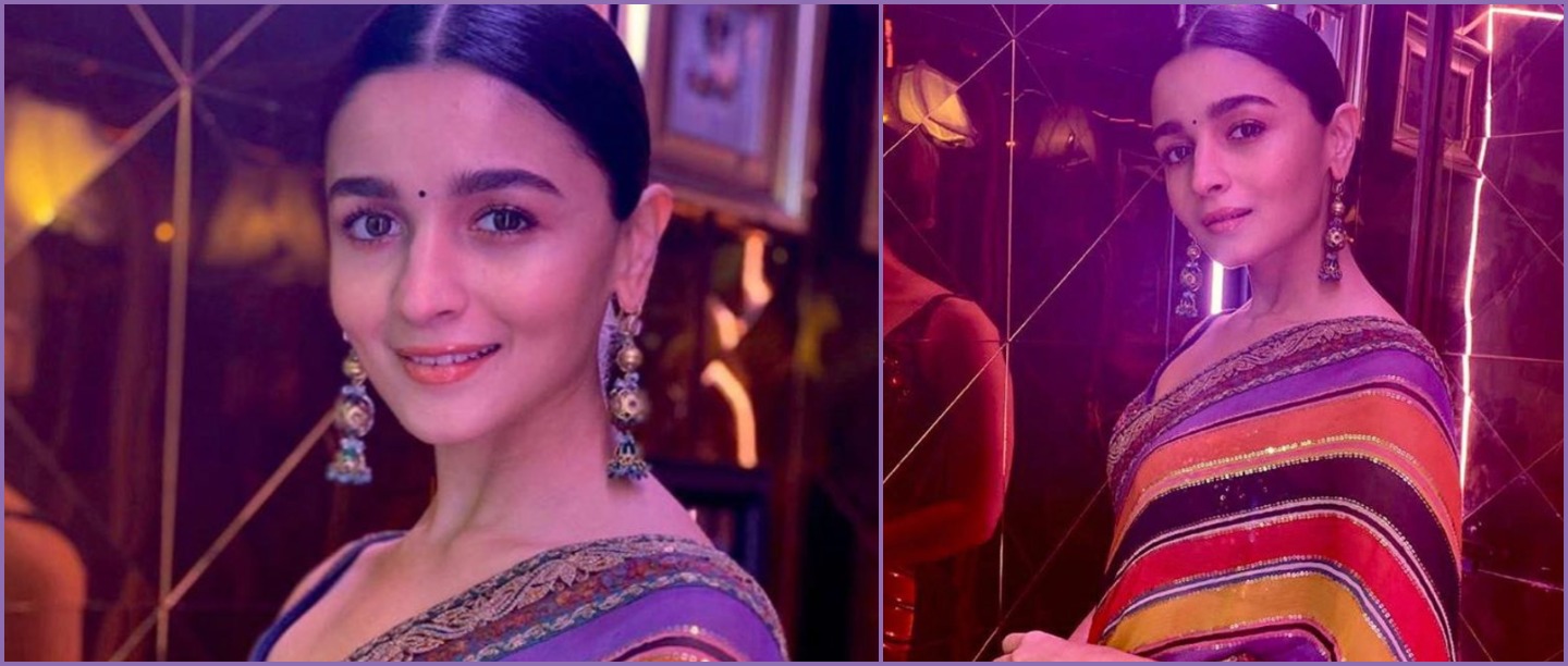 Alia Bhatt Wore A Rang-Birangi Sabya Saree &amp; It&#8217;s Perfect For Your Bestie Ki Reception