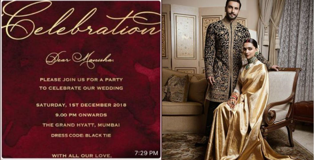 We&#8217;ve Got The Deets: DeepVeer Sent Bollywood Friends Personalised Invites For Reception