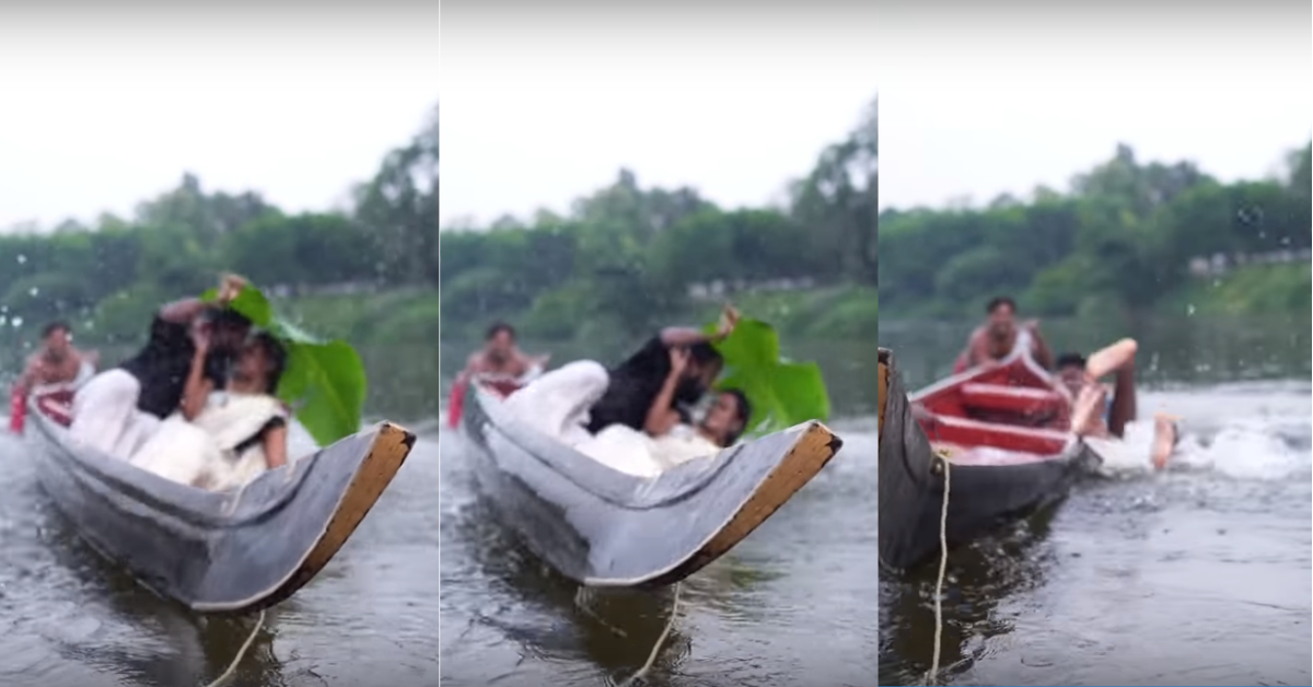 This Kerala Couple Fell Off Their Canoe During Pre Wedding Shoot Popxo 5357
