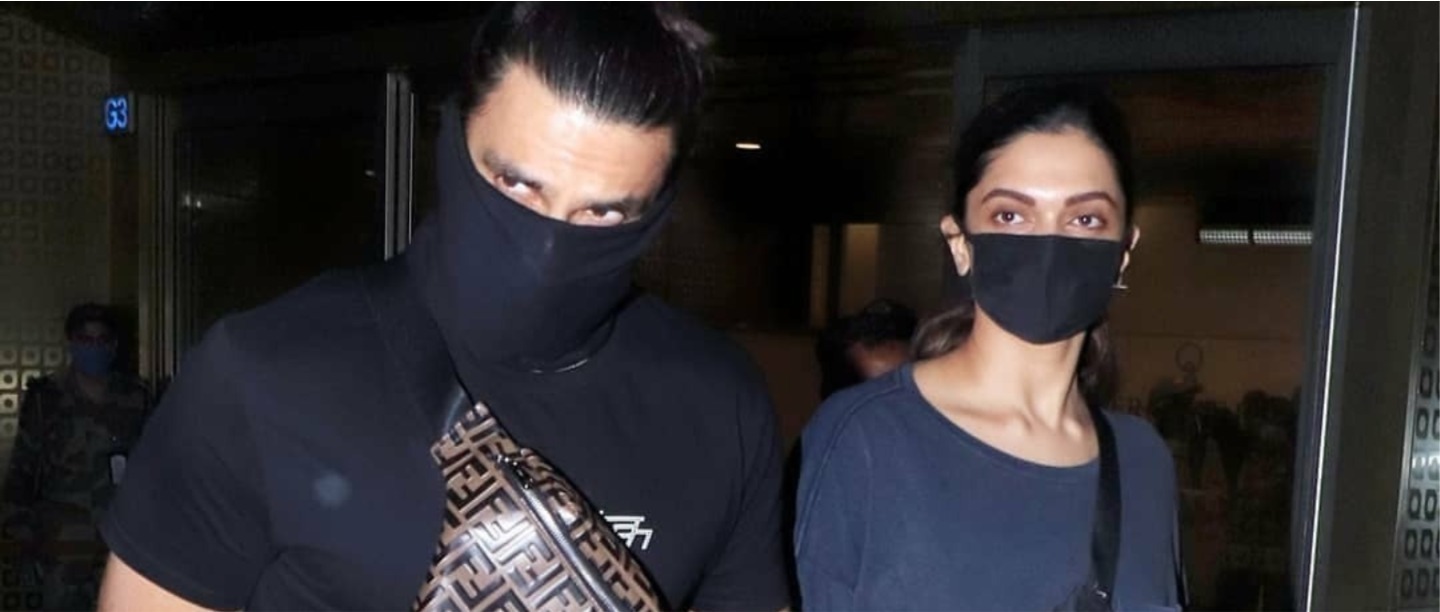 The Casual Airport Look Is Back &amp; Deepika Padukone-Ranveer Singh&#8217;s Twinning Style Is Proof