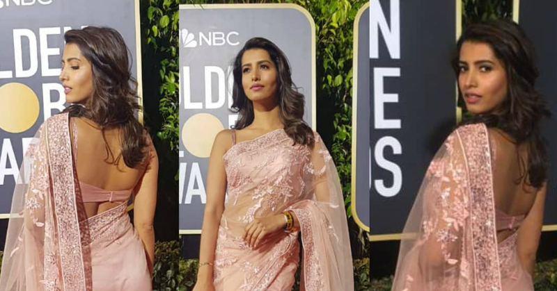 Not PC, *This* Former Miss India Debuted A Saree At The Golden Globe Awards &amp; Made Us Proud!