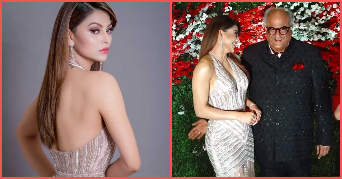 Caught On Camera Boney Kapoor Pats Urvashi Rautela On The Buttocks Popxo