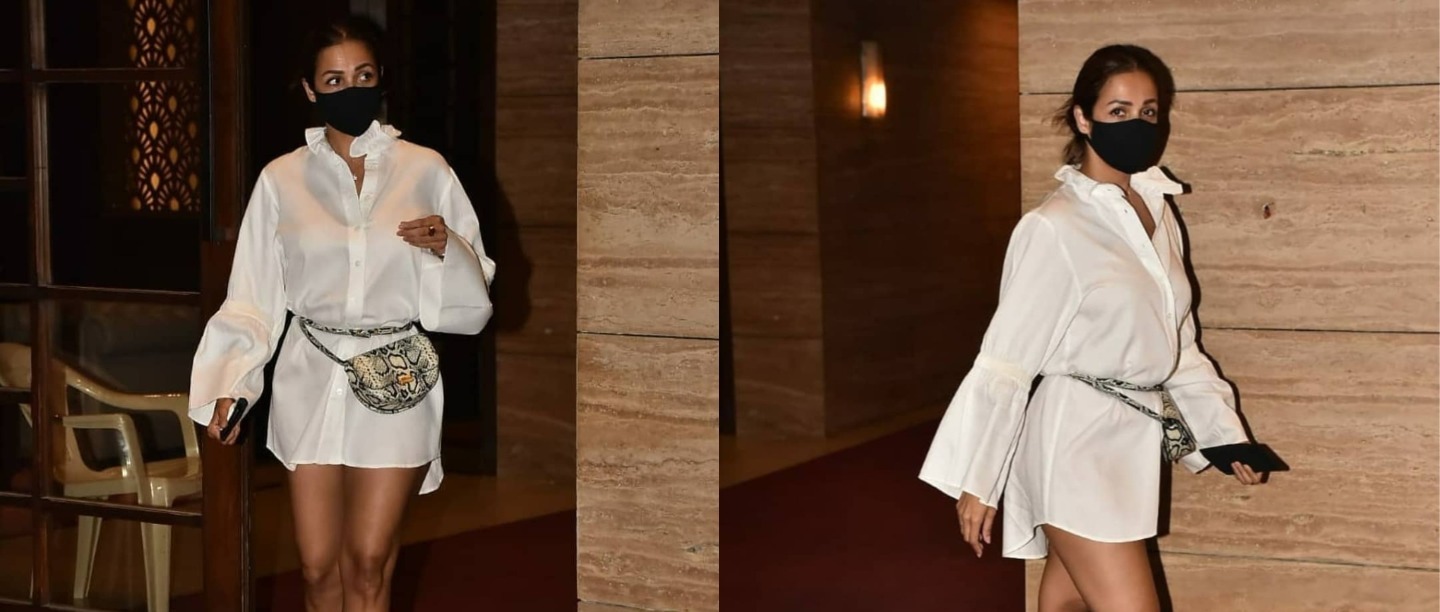 We Love Malaika Arora&#8217;s Shirt Dress But Let&#8217;s Discuss The Animal Print Pairing First