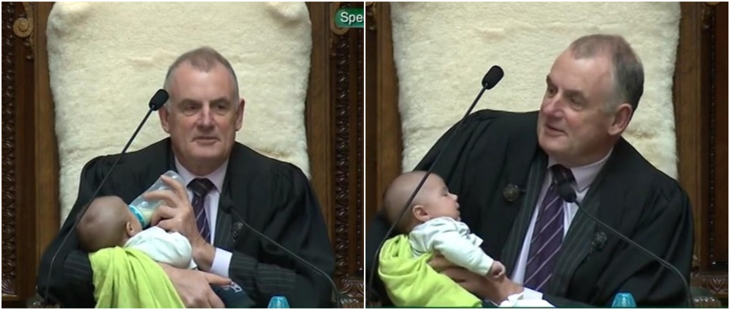 So Awwdorable: New Zealand Speaker Babysits An MP&#8217;s Newborn In The Parliament