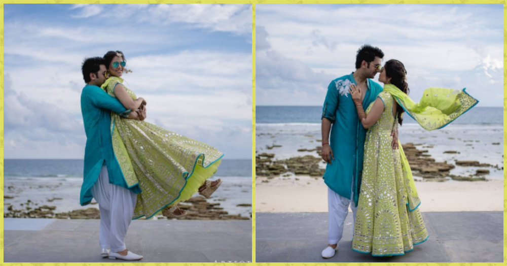 This Couple’s Beachside Pre-Wedding Shoot Looks Straight Out Of A Fairytale!