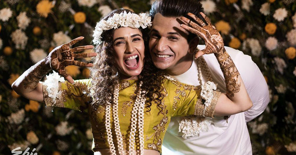 Bigg Boss Couple Yuvika Chaudhary And Prince Narula Tie The Knot! See  Pictures Here! | Indian bridal outfits, Bridal lehenga red, Indian bridal  dress