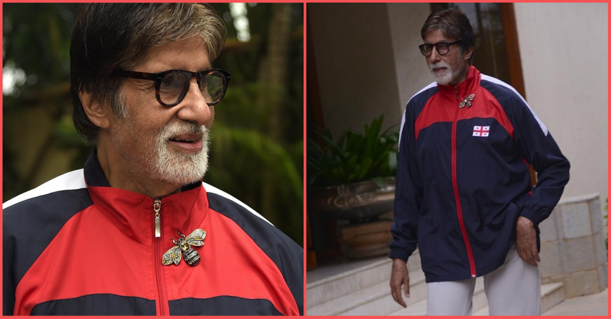 Big B Has A Big Bee On His Jacket And It Looks As Timeless As His Style!