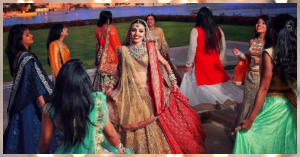 Alia Bhatt Looks Gorgeous In An Orange 'Lehenga' At Her BFF's Wedding, Poses  With Her Girl
