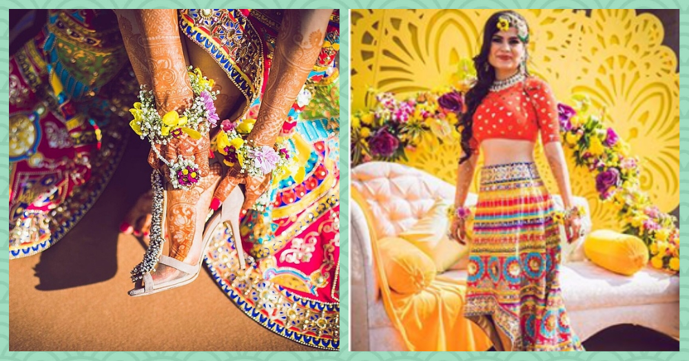 We Can&#8217;t Stop Staring At The Gorgeous Colours Of This Bride&#8217;s Mehendi Outfit!