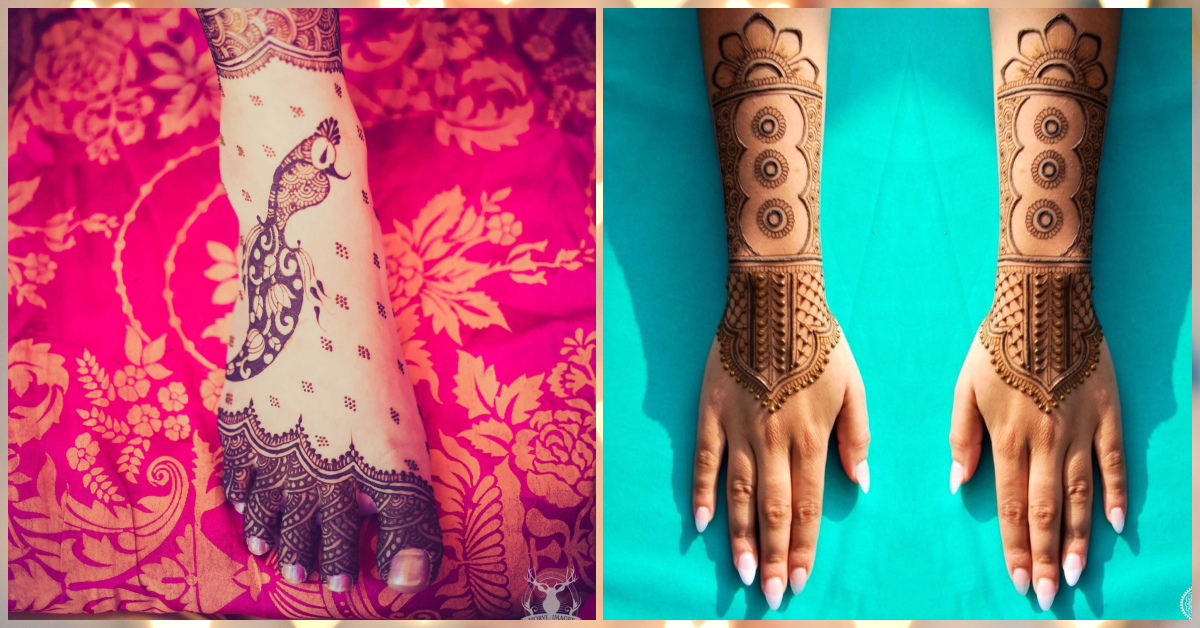 Bridal mehendi designs which are simple yet stunning