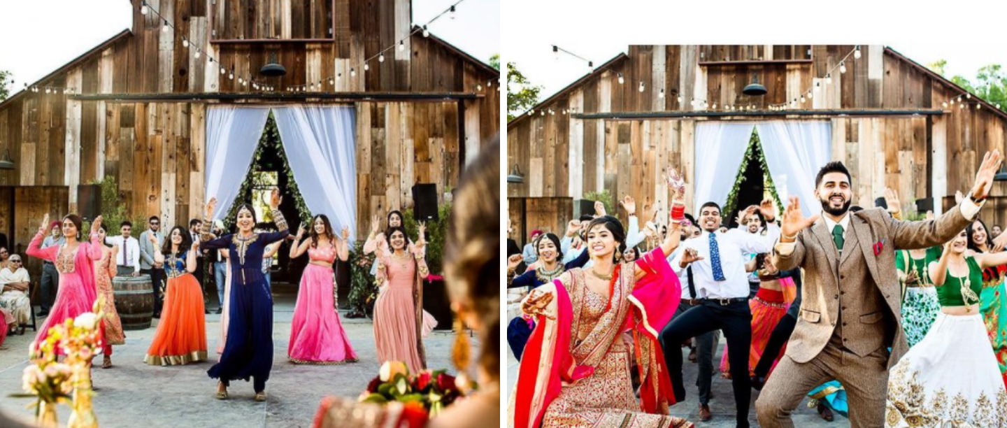 This Bride Hijacked Her Groom&#8217;s Performance &amp; Surprised Everyone With Her Bhangra Moves