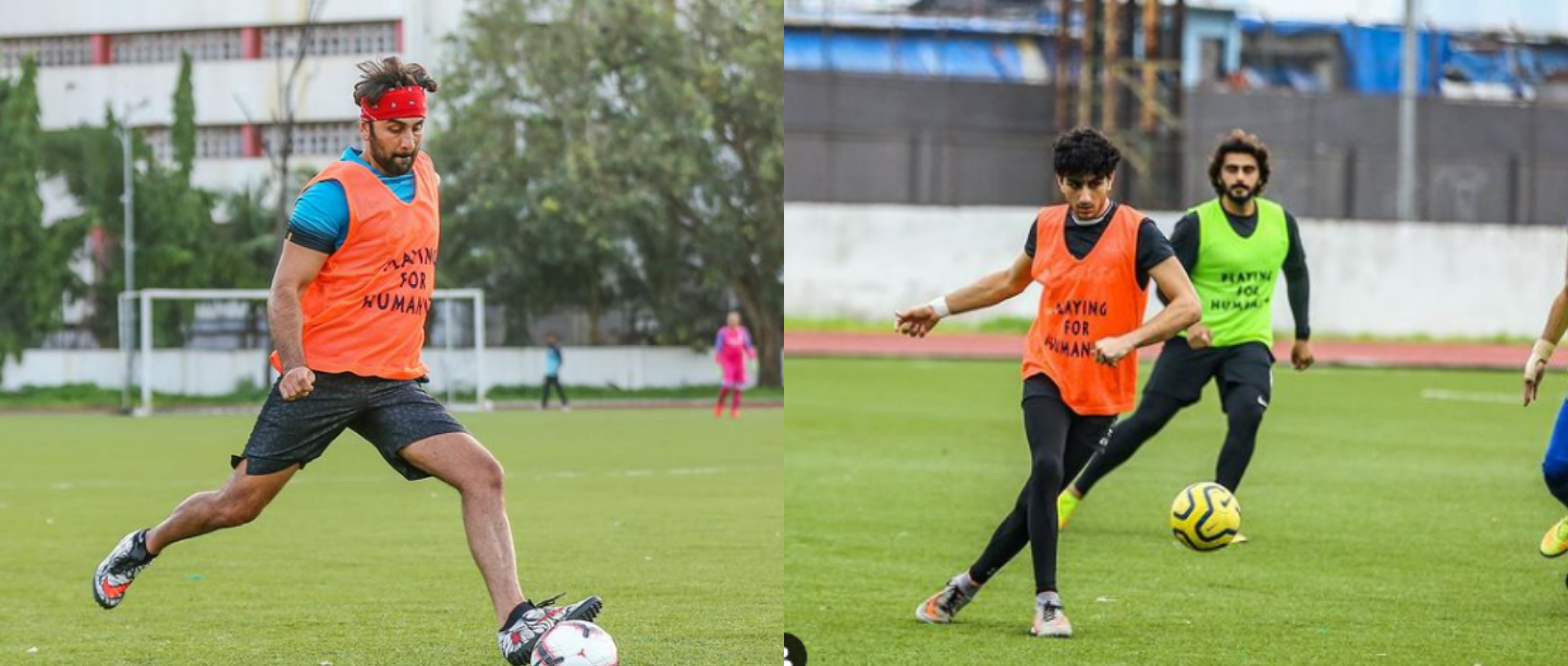 So Hot! These Pics Of Ranbir, Arjun &amp; Ibrahim Playing Football Is Making Us Wonder Who Won