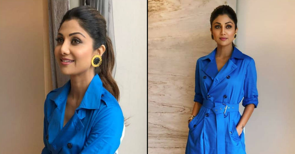 Shilpa Shetty Wore A Trench Coat In The Summer And TBH, Her Look *Blue* Us Away