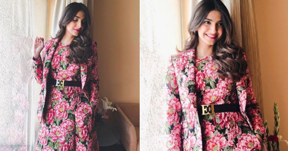 Sonam Kapoor&#8217;s H2T Floral Outfit Is *Unabashedly Feminine* &amp; We&#8217;re Thinking #MeToo!