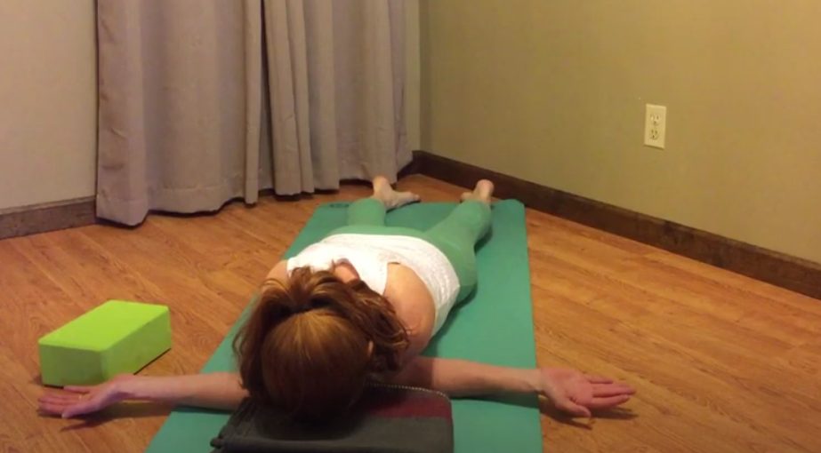 Double V Pose - yoga exercises for upper back pain