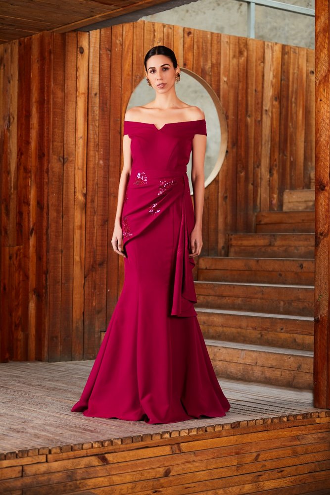 Designer Cape Emellished Bridal Ball Gown  sasyafashion