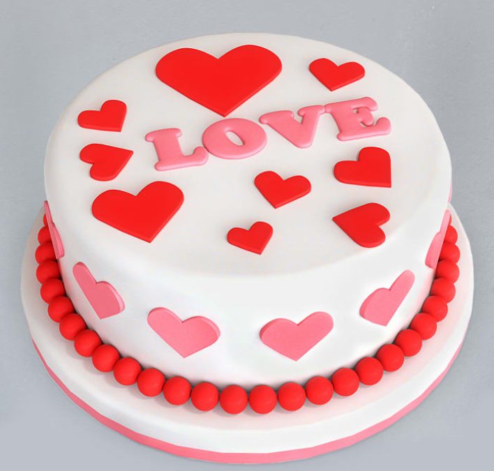 Romantic Surprise Birthday Cake for Wife in Gurgaon