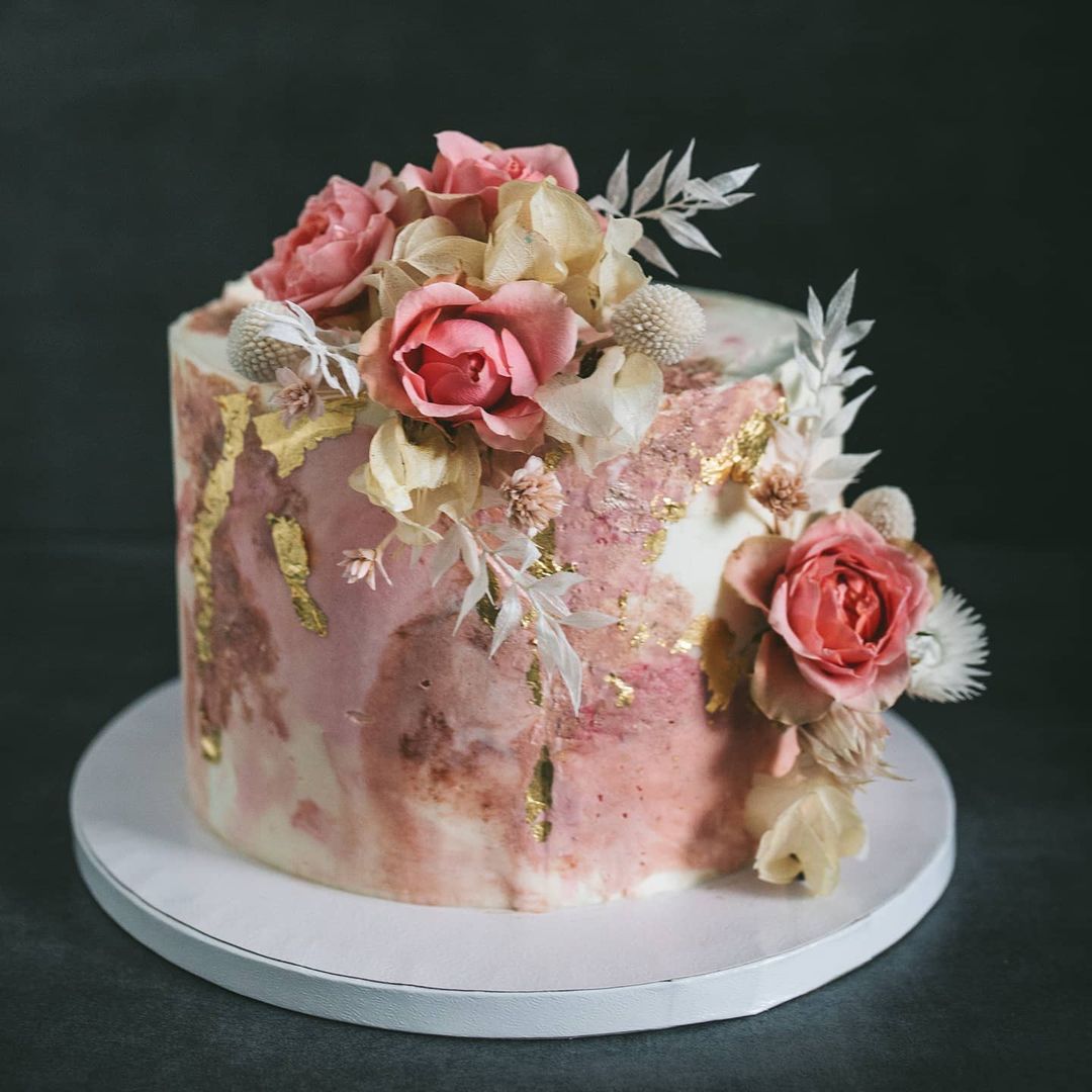 Rose Floral Cake -birthday cake for her