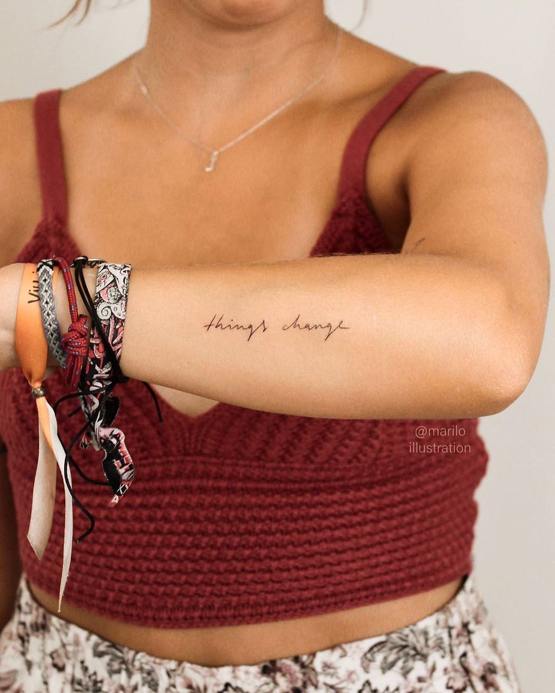 Thinking of getting script tattoos approx this size, placement (horizontal  across top of forearm) with a sans serif font. How would these age? :  r/tattooadvice