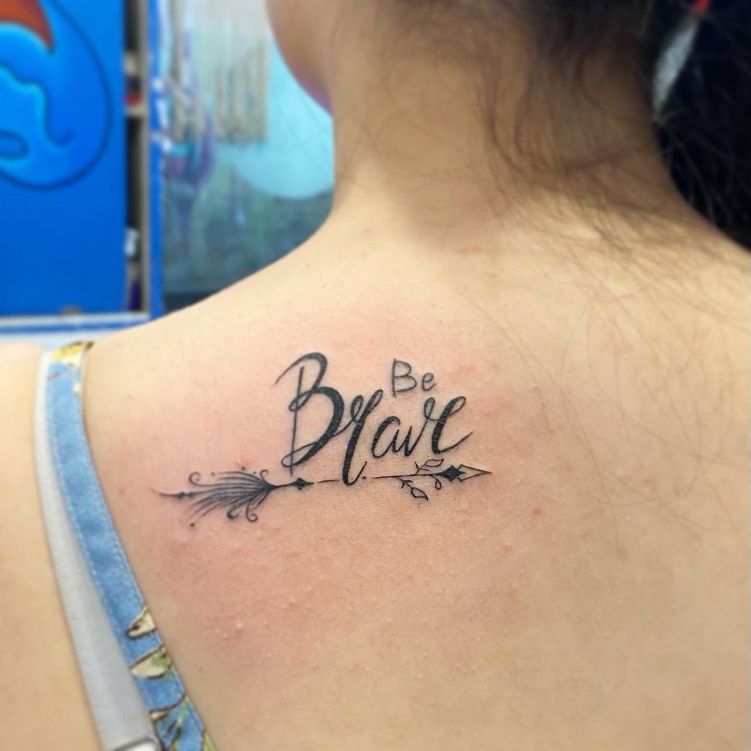 inkpleasuretatto Be Strong and be Brave #fyp #tattoo Joshua 1:9 | TikTok