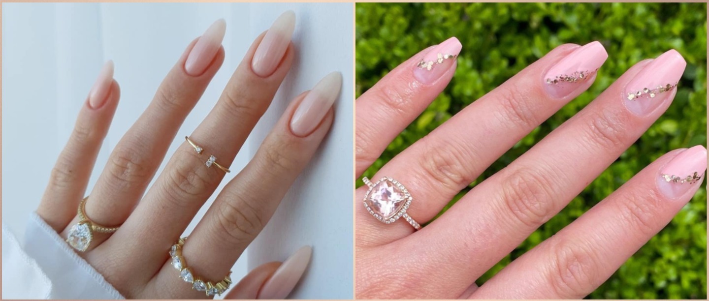6. Simple Nail Art for Engagement Nails - wide 6