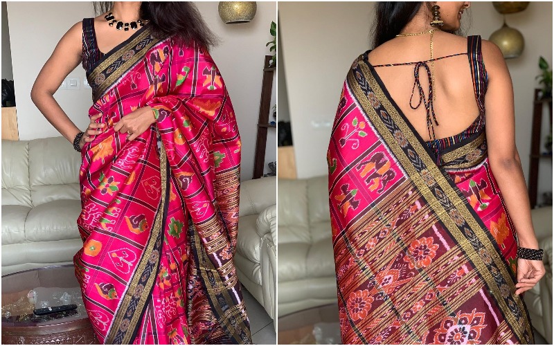 Sleeveless Blouse With A Traditional Saree | Threads - WeRIndia