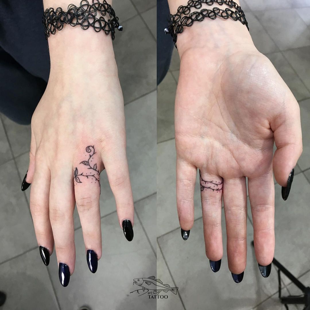 vine on finger tattooTikTok Search