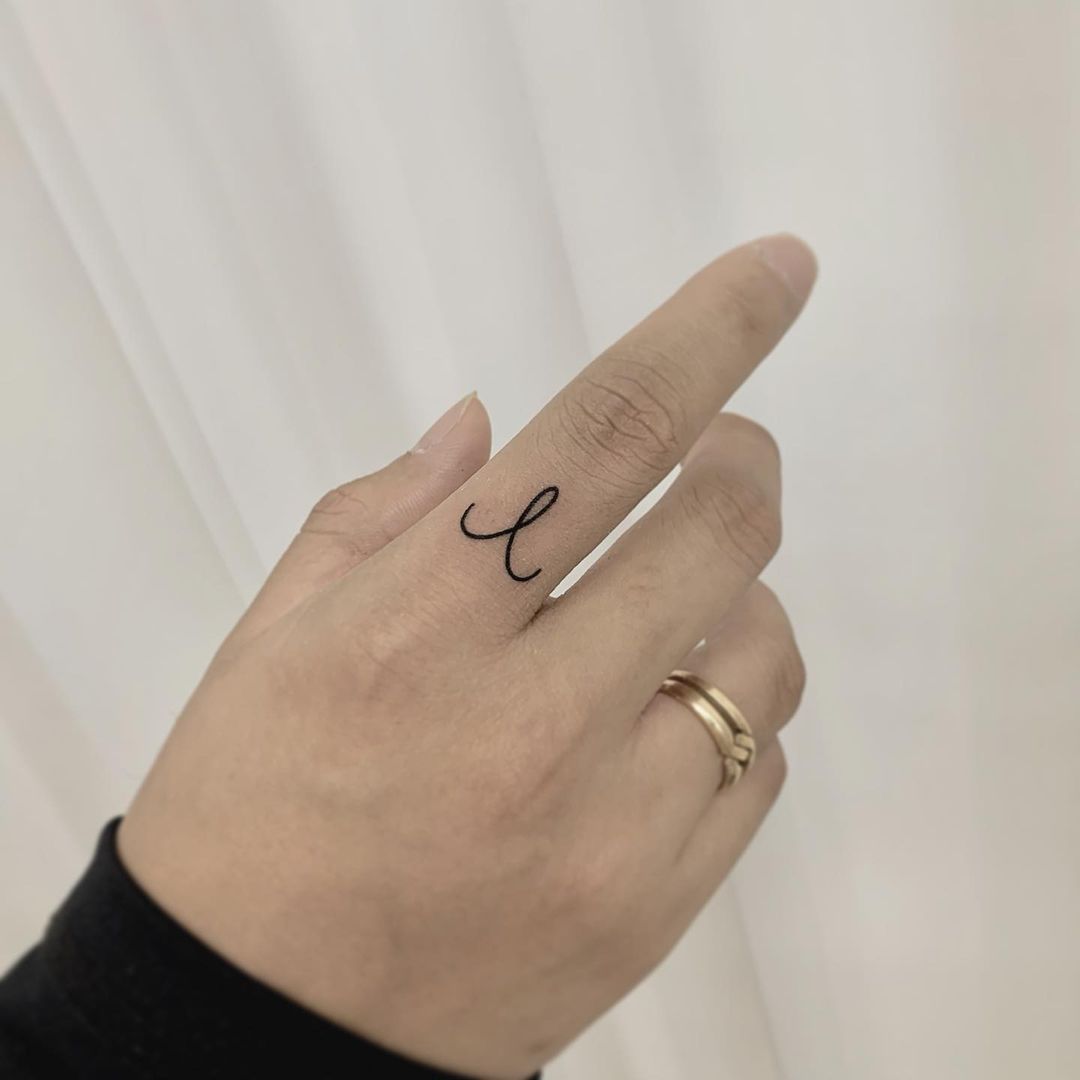 Unique finger tattoo design - Zodiac Symbols