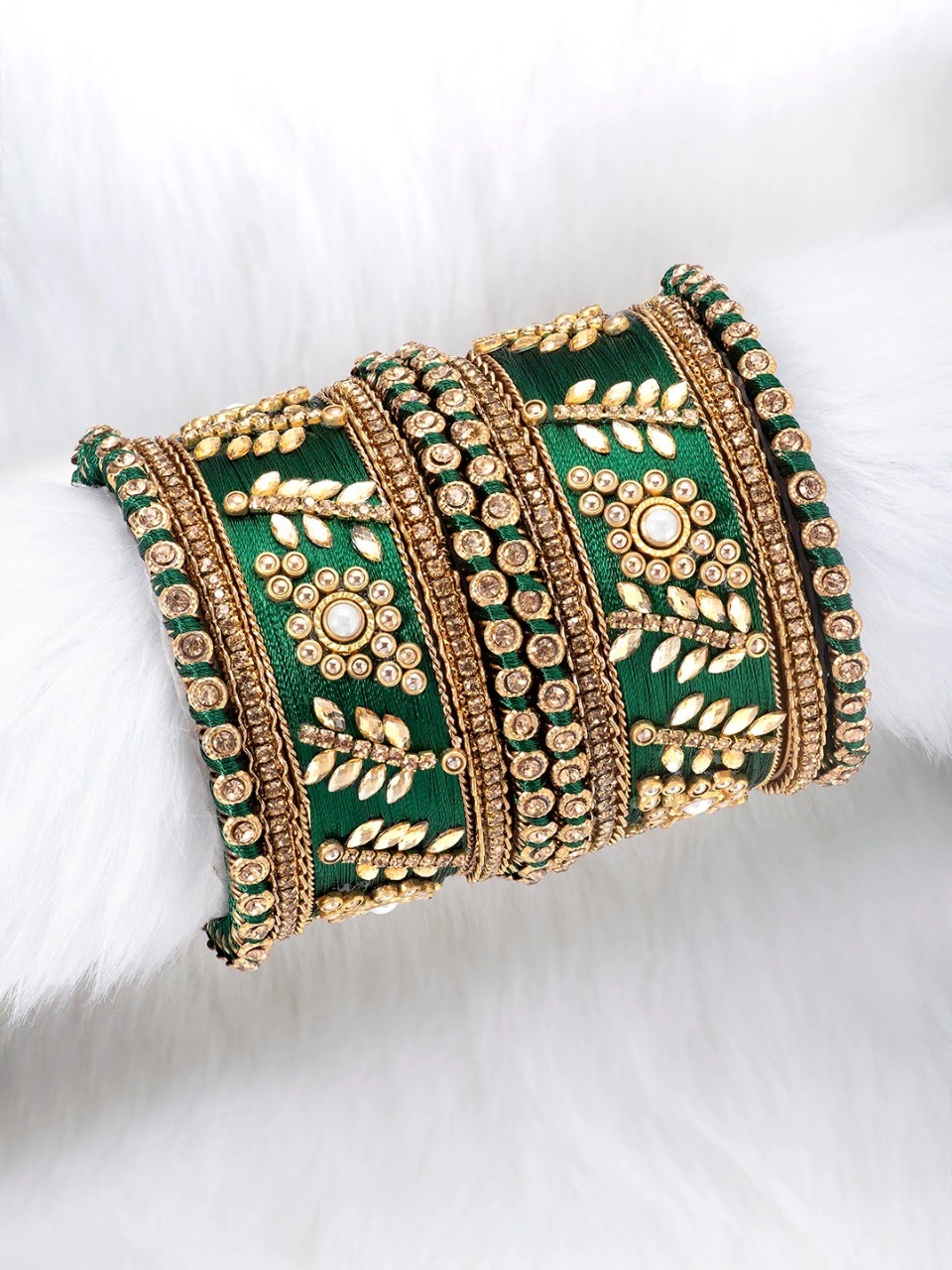 How to make designer silk thread on sale fancy side bangles