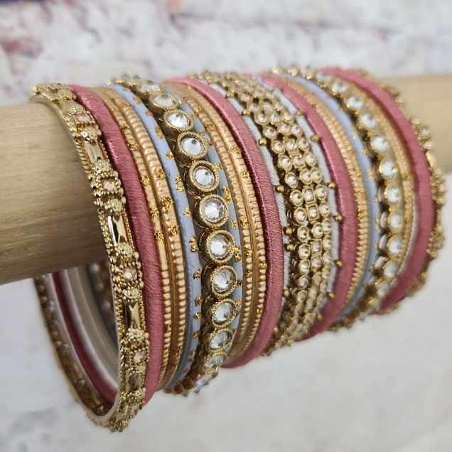 Thread bangles hot sale designs latest