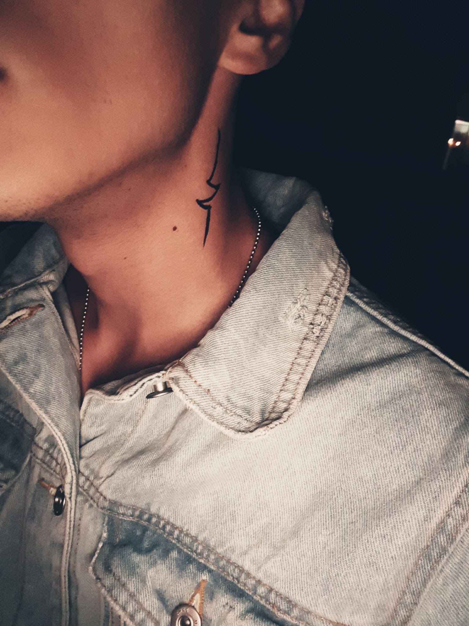 Side neck tattoo black men｜TikTok Search