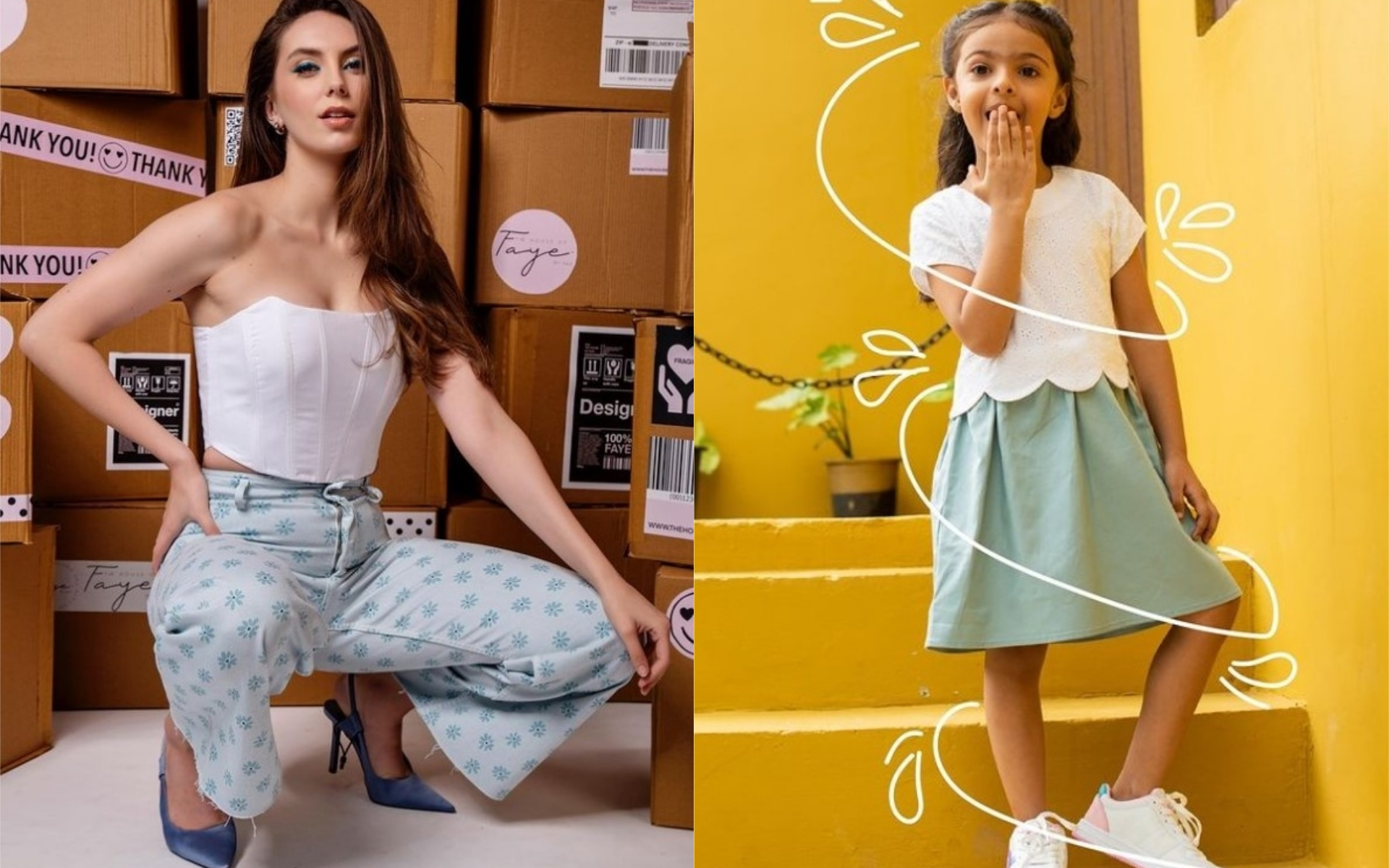 Casual Brunch Outfits - mother daughter matching dresses “