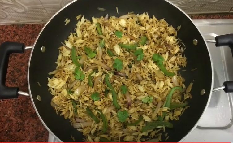 Maggi Masala Fried Rice - Vegetarian Leftover Rice Recipes