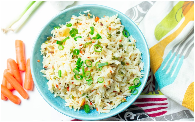 Veg Fried Rice - Vegetarian Leftover Rice Recipes